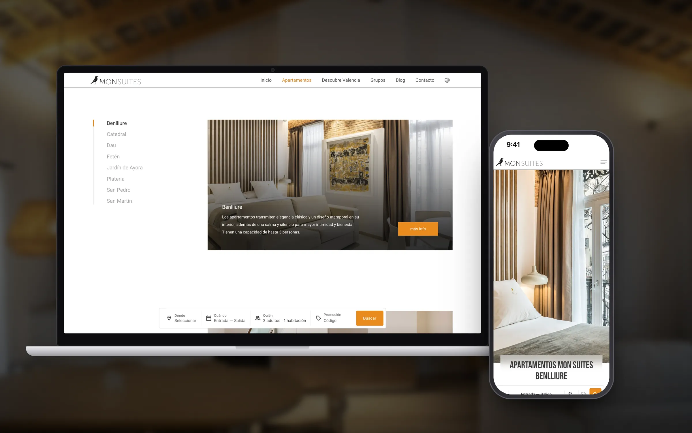 MONSUITES: Un portal, ocho edificios.