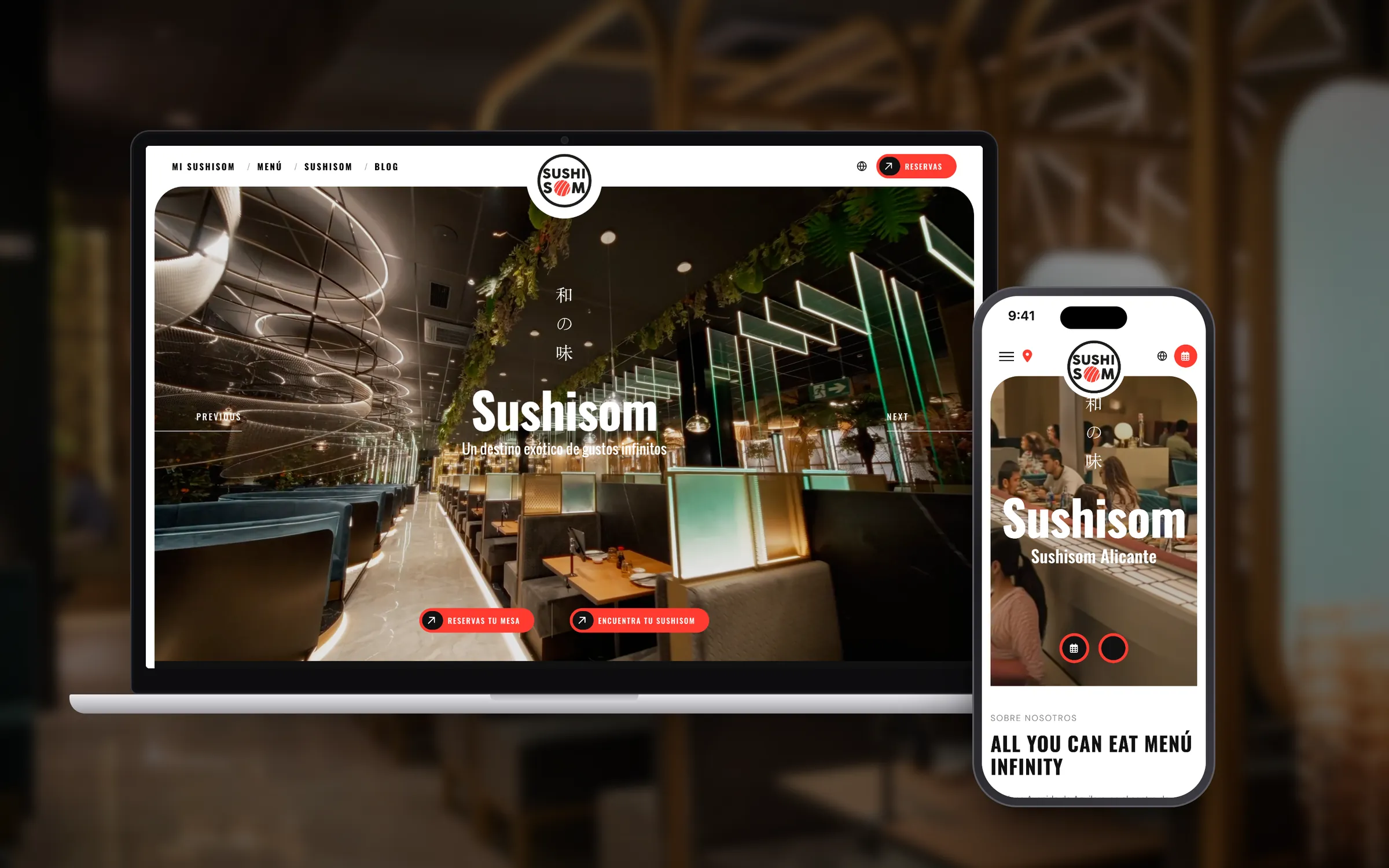 SUSHISOM: Una marca, una web y una landing para cada local.